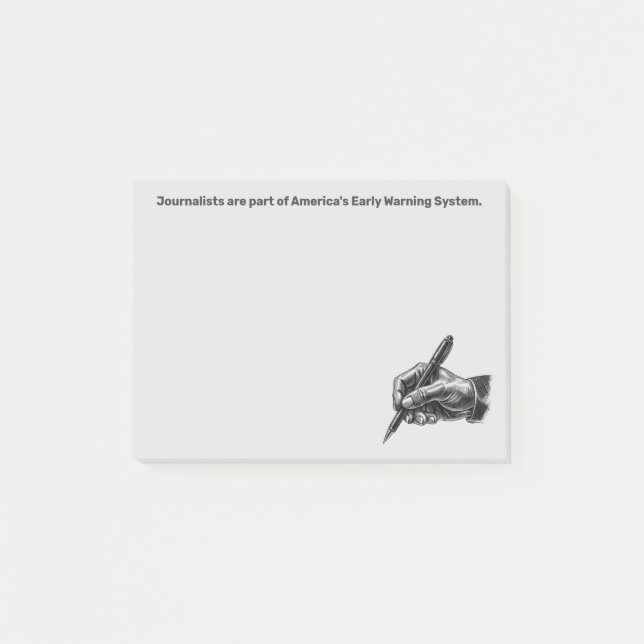 Tidig varningssystem Journalist Post-it® Notes Post-it Block (Framsida)
