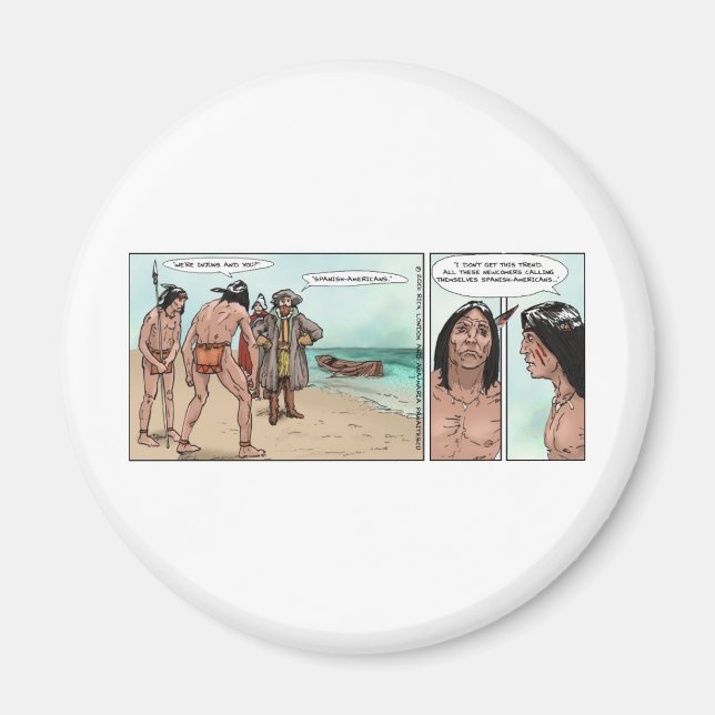 Tidiga amerikanska bosättare udda seriepresentkort magnet (Framsidan)