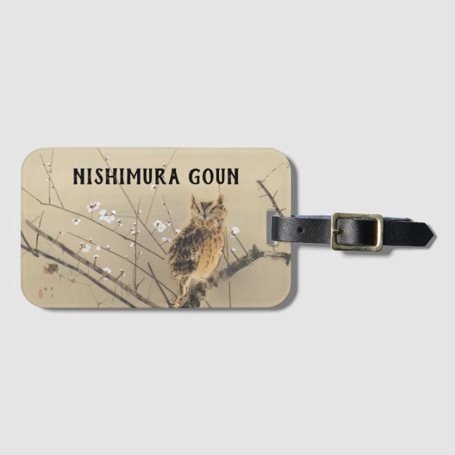 Tidiga plommonblommor av Nishimura Goun, gammal ug Bagagebricka (Framsida horisontal)