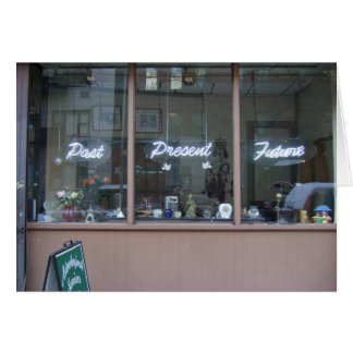 Tidigare, aktuell, framtida 5 x 7 hälsningskort