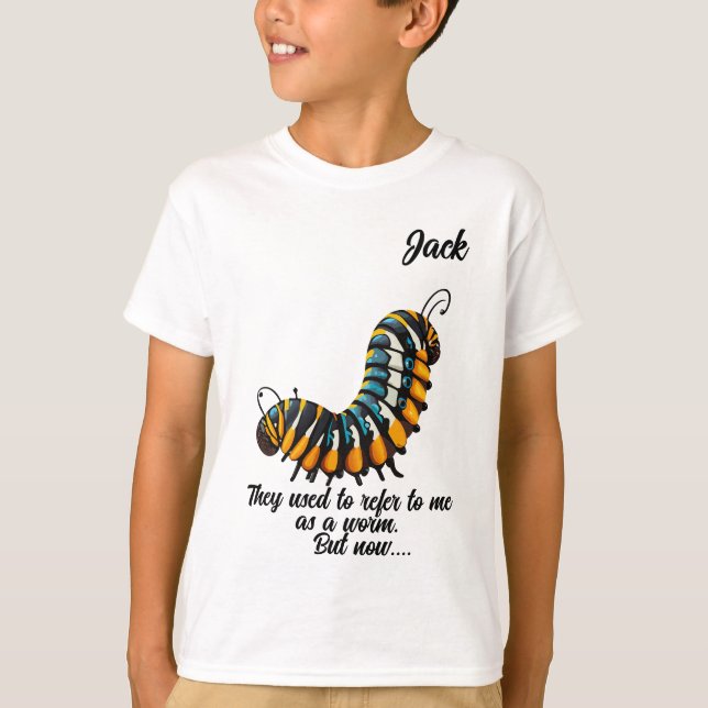 "Tidigare.." Anpassade Boy's T-Shirt (Framsida)