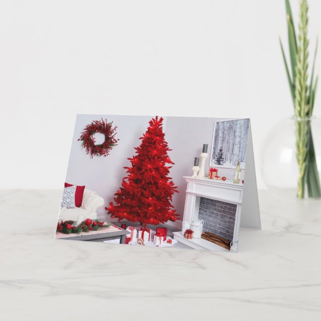 **TIDIGARE ATT ÖNSKA U GOD JUL** HELGKORT (Framsida)