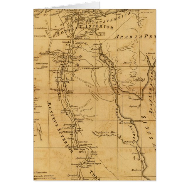 Tidigare Egypten 3 Hälsningskort (Framsidan)