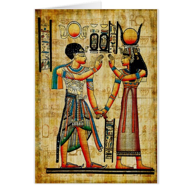 Tidigare Egypten 5 Hälsningskort (Framsidan)