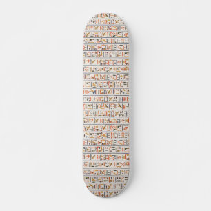 Tidigare egypten-hieroglyfer mönster-bakgrund mini skateboard bräda 18,5 cm