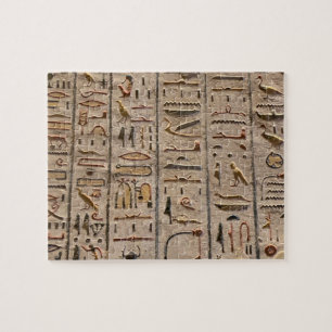 Tidigare egyptisk Hieroglyf-text Pussel