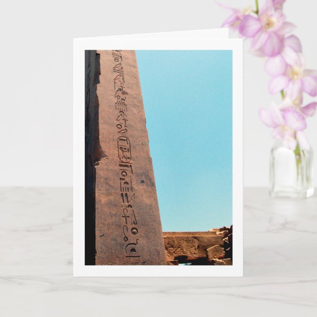 Tidigare egyptiska Hieroglyphic Obelisk, Luxor Kort (Orkide)