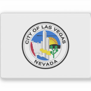 Tidigare flagga Las Vegas, Nevada (1968) Klistermärken