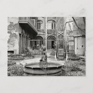 Tidigare Fransk kvartal Patio Vykort