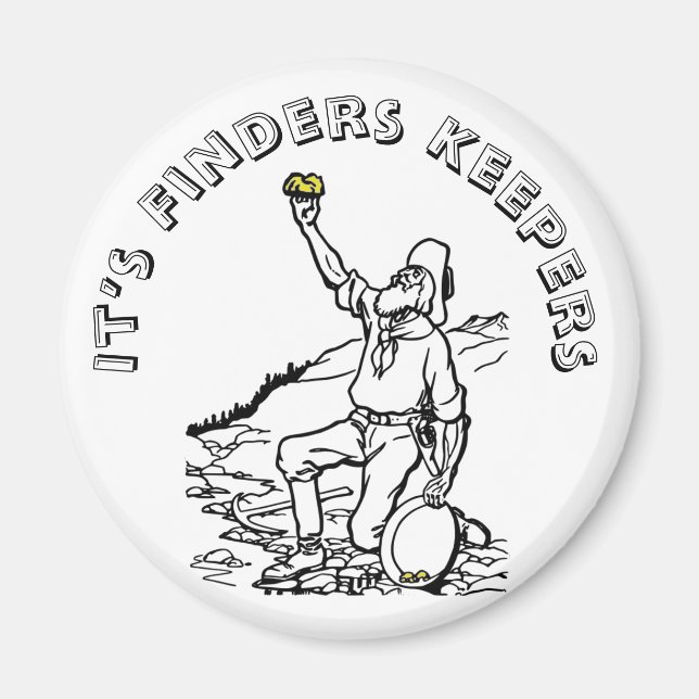 Tidigare Guld-prospektör Magnet (Framsidan)