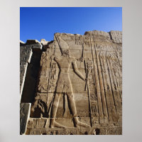 Tidigare hieroglyfer på väggen, Karnak-templet,