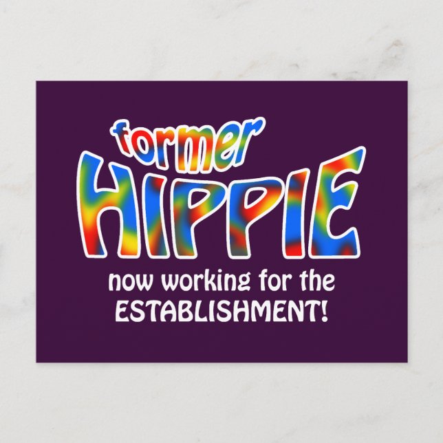 Tidigare Hippie Vykort (Framsida)