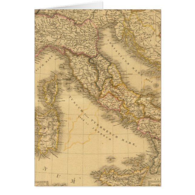 Tidigare Italien 2 Hälsningskort (Framsidan)