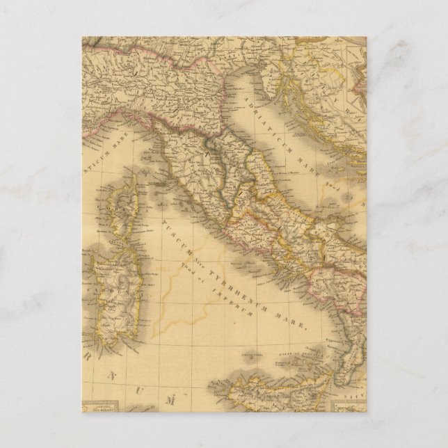 Tidigare Italien 2 Vykort (Framsida)