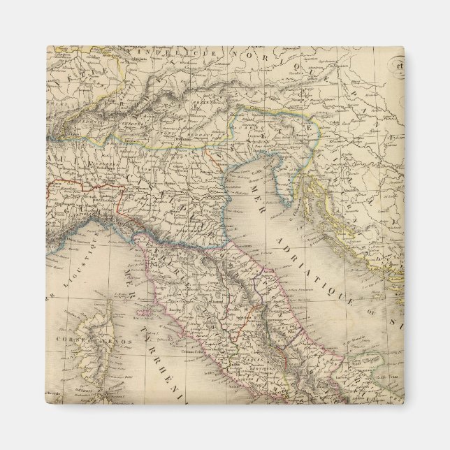 Tidigare Italien 3 Magnet (Framsidan)