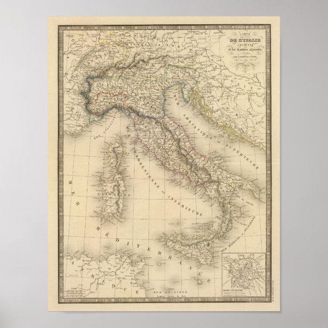 Tidigare Italien 3 Poster (Framsidan)