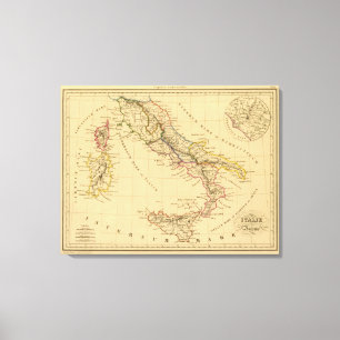 Tidigare italien canvastryck