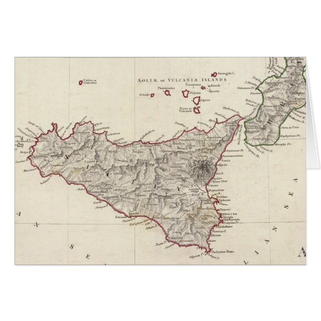 Tidigare Italien III Hälsningskort (Framsidan Horizontal)