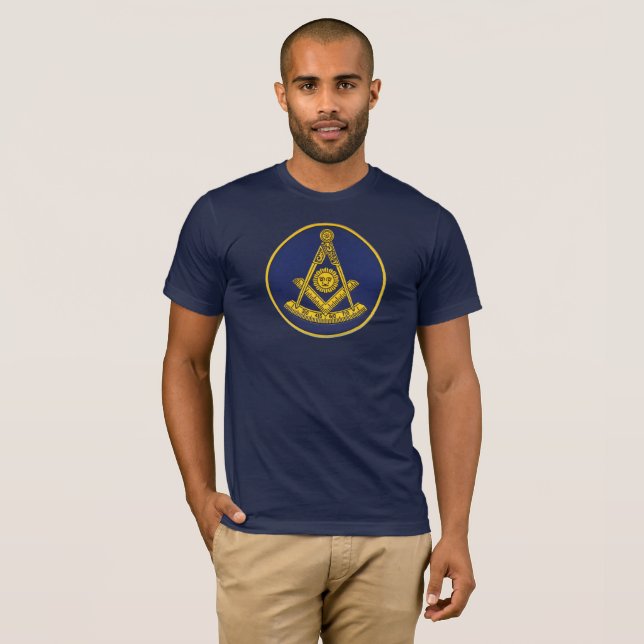 Tidigare mästare Lodge Freemasonry Masonry Masonic T Shirt (Hel framsida)