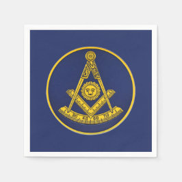 Tidigare Master Freemason Square och Compass Mason Pappersservett