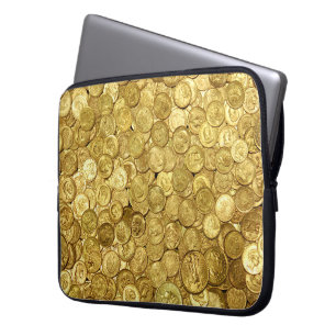 Tidigare myntsamling i Guld Laptop Fodral