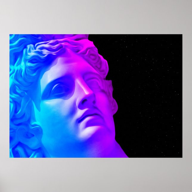 Tidigare neongudar #1: Apollo Belvedere Poster (Framsidan)