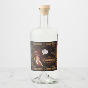 Tidigare Pirat Rum-etikett Spritflaskor Etikett