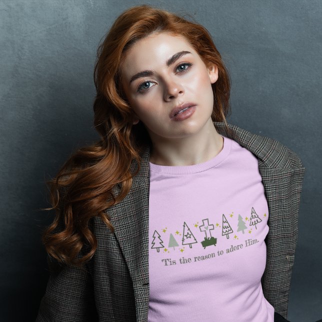 TIDIGARE Rosa AV JulNativitet T Shirt (Skapare uppladdad)
