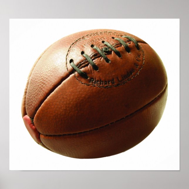 Tidigare Rugby Boll-utskrift Poster (Framsidan)