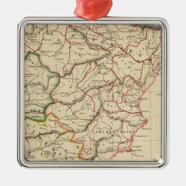 Tidigare Spanien Julgransprydnad Metall (Framsidan)