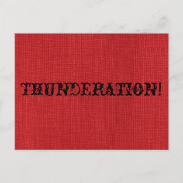 TIDIGARE teckensnitt på Red Linen Photo Vykort