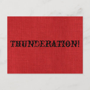 TIDIGARE teckensnitt på Red Linen Photo Vykort