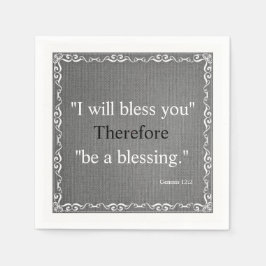 Tidigare testamentsbibel skriptvälsignelse - Genes Pappersservett