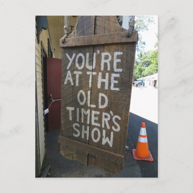 Tidigare timer-tecken vykort (Framsida)