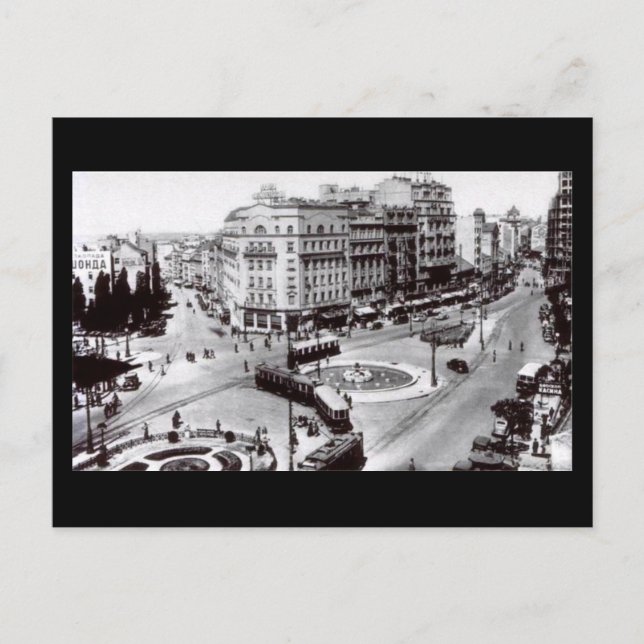 Tidigare vykort, Belgrad, Terazije 1939 Vykort (Framsida)