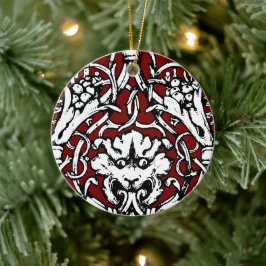 Tidigt 1900-talets Lejona kungsverk Julgransprydnad Keramik