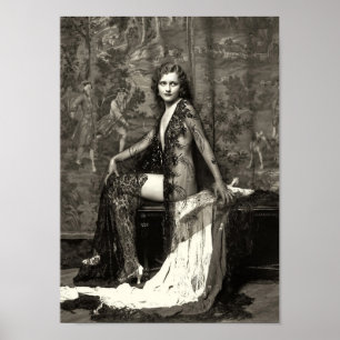 Tidigt 1900-talets vykort för Fransk Poster