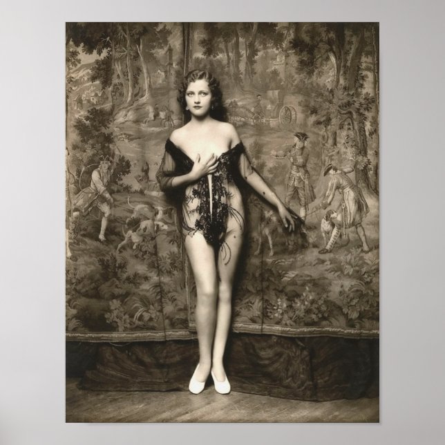 Tidigt 1900-talets vykort för Fransk Poster (Framsidan)