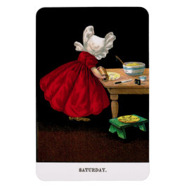 Tidigt 1900's lördag Sunbonnet Sue Magnet