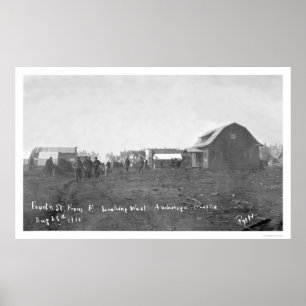 Tidigt ankorage Alaska 1915 Poster
