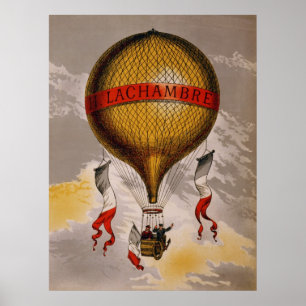 Tidigt BALLOON Maker Henri Lachambre Advertising Poster