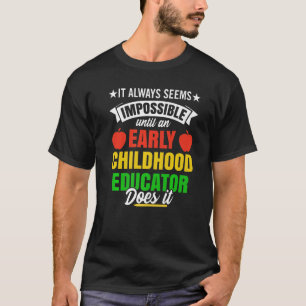 Tidigt Barnpedagog Lärarutbildning i Kinderg T Shirt