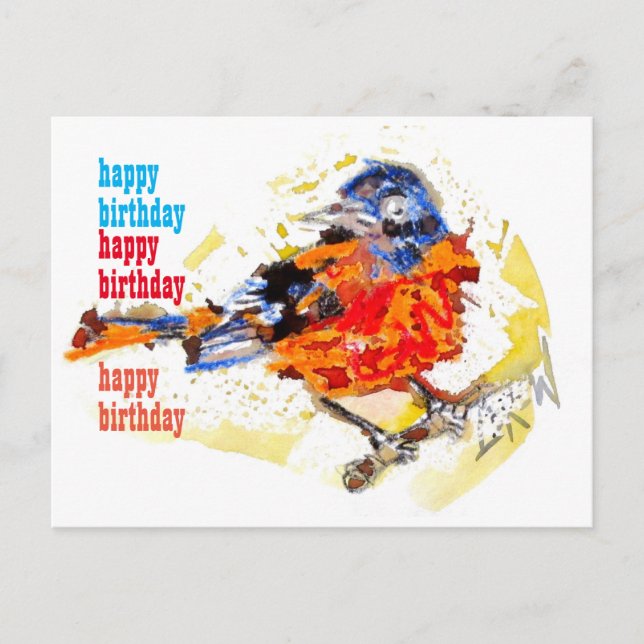 Tidigt Bird #170109 vykort (Framsida)