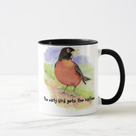 Tidigt Bird får Coffee Robin Mugg