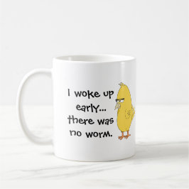Tidigt Bird Funny Citat Coffee Kaffemugg