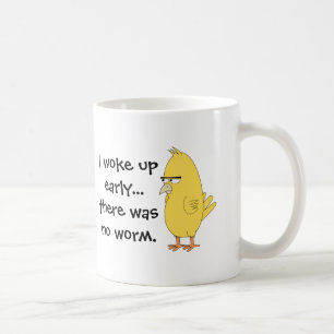 Tidigt Bird Funny Citat Coffee Kaffemugg