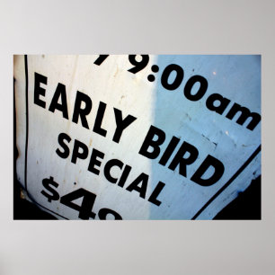 Tidigt Bird Speciell Poster