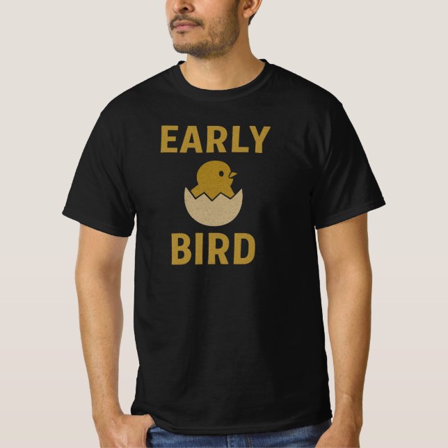 Tidigt Bird T Shirt (Framsida)