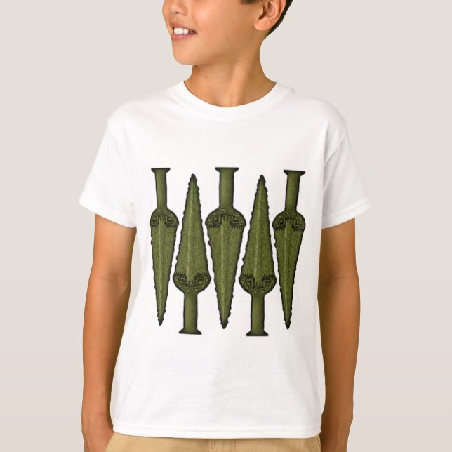 Tidigt Bronze Age Daggers Tee Shirt (Framsida)