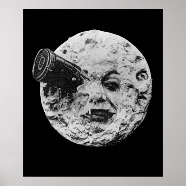 TIDIGT CINEMA A Resa till Måne av Georges Melies Poster (Framsidan)